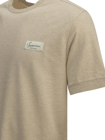 Jacquemus "Le Montaigne MC" Crew-Neck T-Shirt - Beige