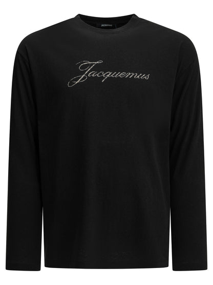 Jacquemus "Jacquemus" Crew-Neck T-Shirt - Black