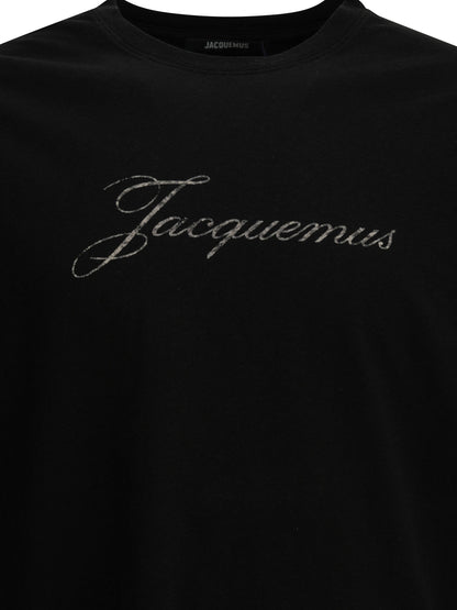 Jacquemus "Jacquemus" Crew-Neck T-Shirt - Black