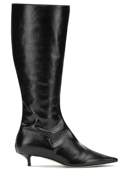 Jimmy Choo "Amis 35MM" Knee-High Boots - Black
