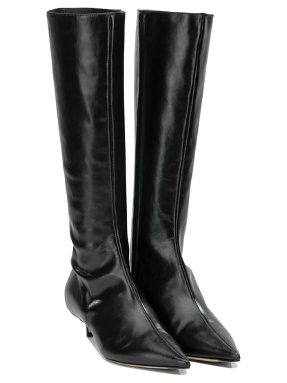 Jimmy Choo "Amis 35MM" Knee-High Boots - Black