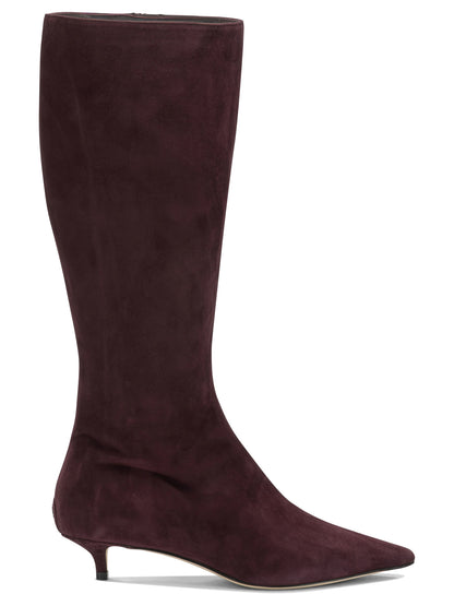 Jimmy Choo "Amis 35MM" Knee-High Boots - Bordeaux
