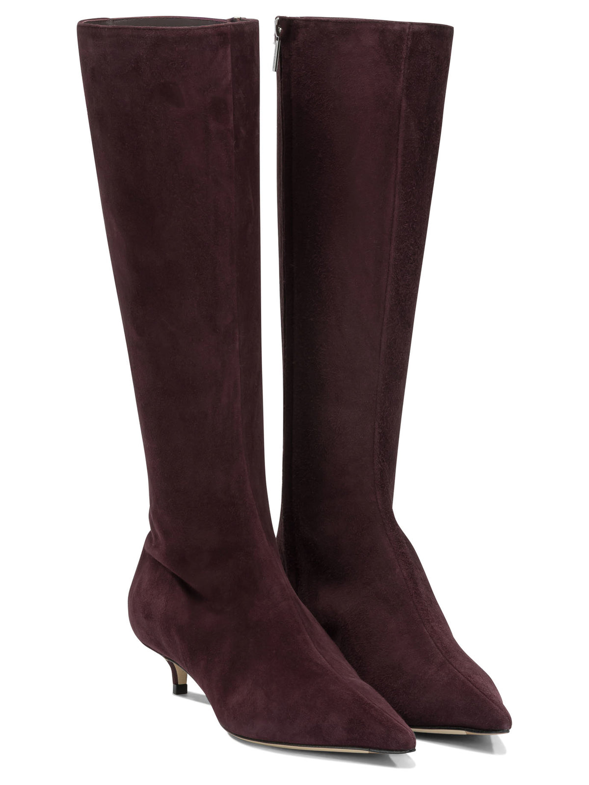 Jimmy Choo "Amis 35MM" Knee-High Boots - Bordeaux