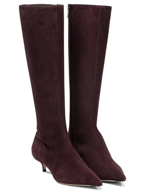 Jimmy Choo "Amis 35MM" Knee-High Boots - Bordeaux