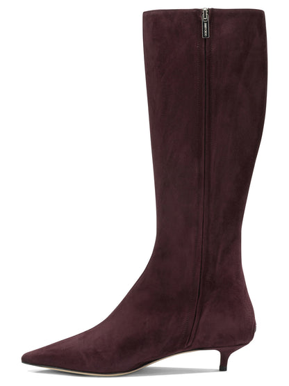 Jimmy Choo "Amis 35MM" Knee-High Boots - Bordeaux