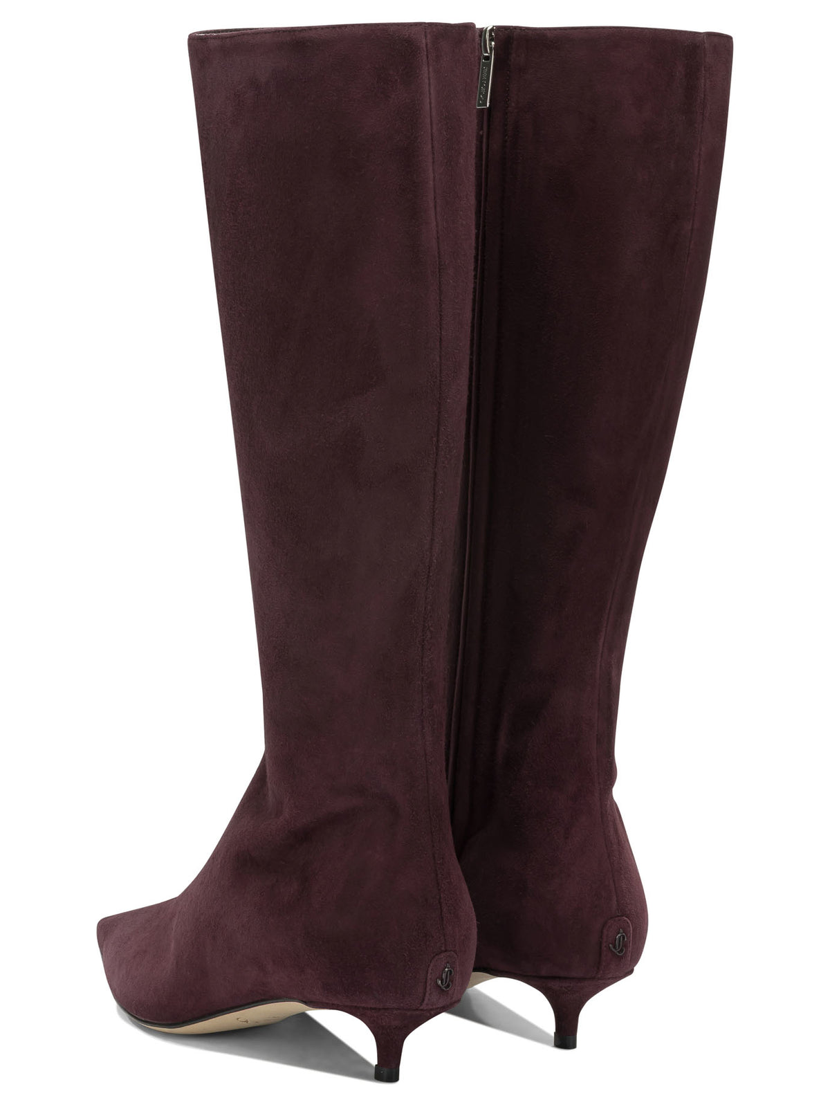 Jimmy Choo "Amis 35MM" Knee-High Boots - Bordeaux
