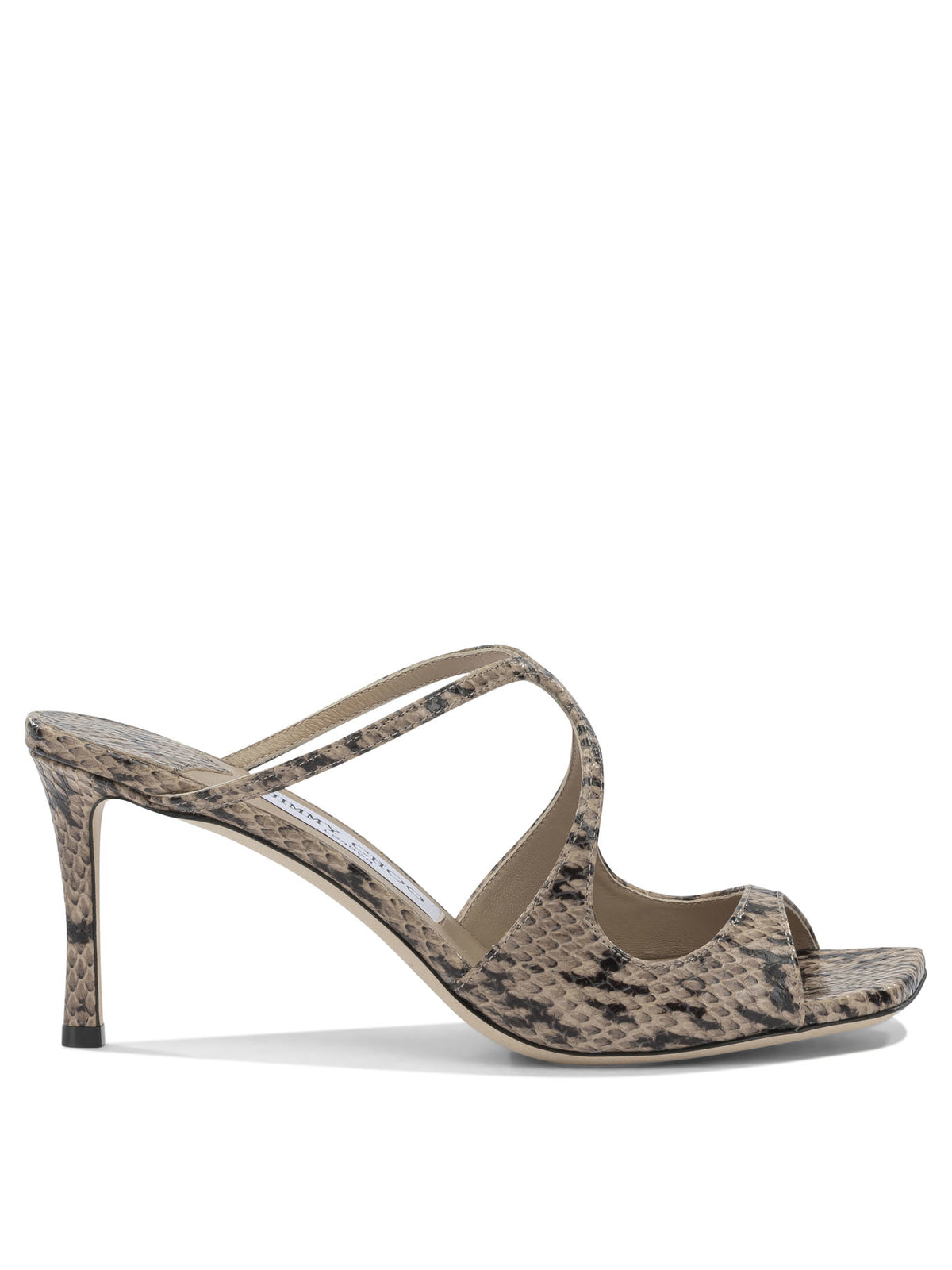 Jimmy Choo "Anise 75MM" heeled sandals - Beige