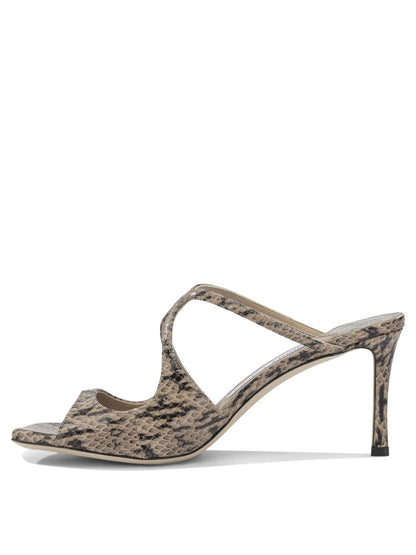 Jimmy Choo "Anise 75MM" heeled sandals - Beige