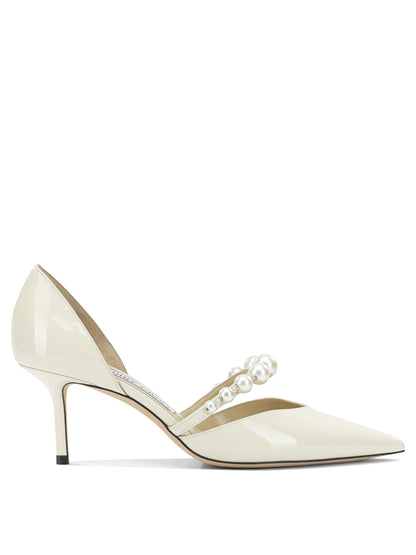 Jimmy Choo "Aurelie 65MM" Pumps - White