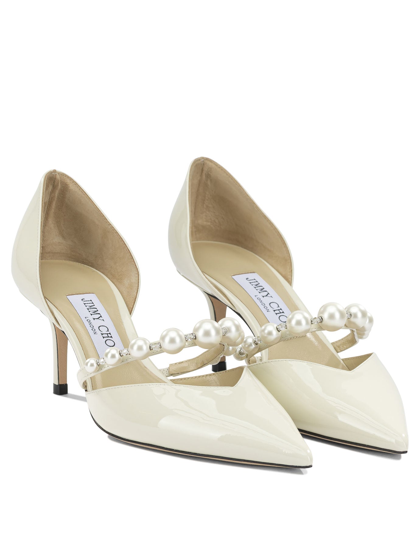 Jimmy Choo "Aurelie 65MM" Pumps - White