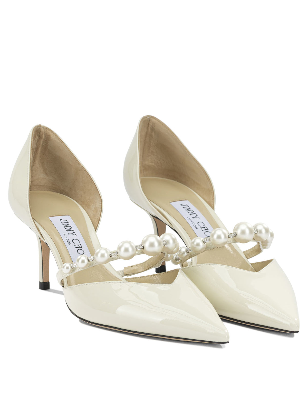 Jimmy Choo "Aurelie 65MM" Pumps - White