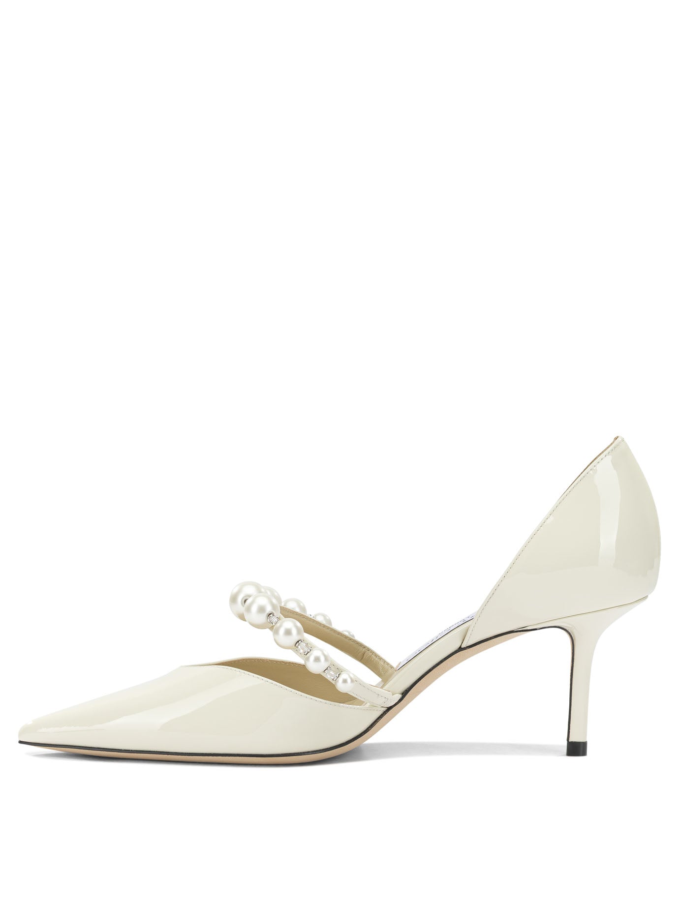 Jimmy Choo "Aurelie 65MM" Pumps - White