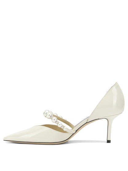 Jimmy Choo "Aurelie 65MM" Pumps - White