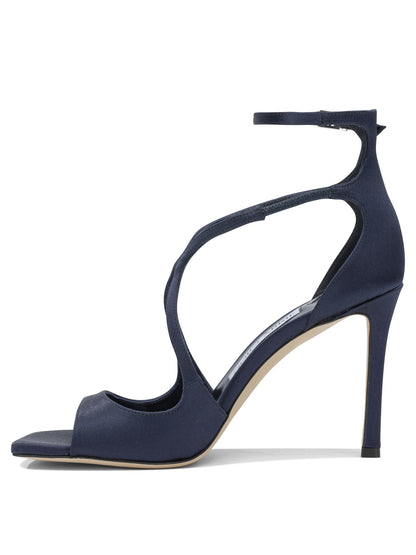 Jimmy Choo "Azia 95MM" heeled sandals - Blue