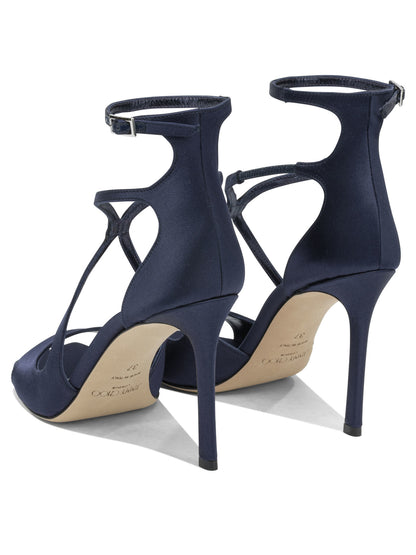 Jimmy Choo "Azia 95MM" heeled sandals - Blue