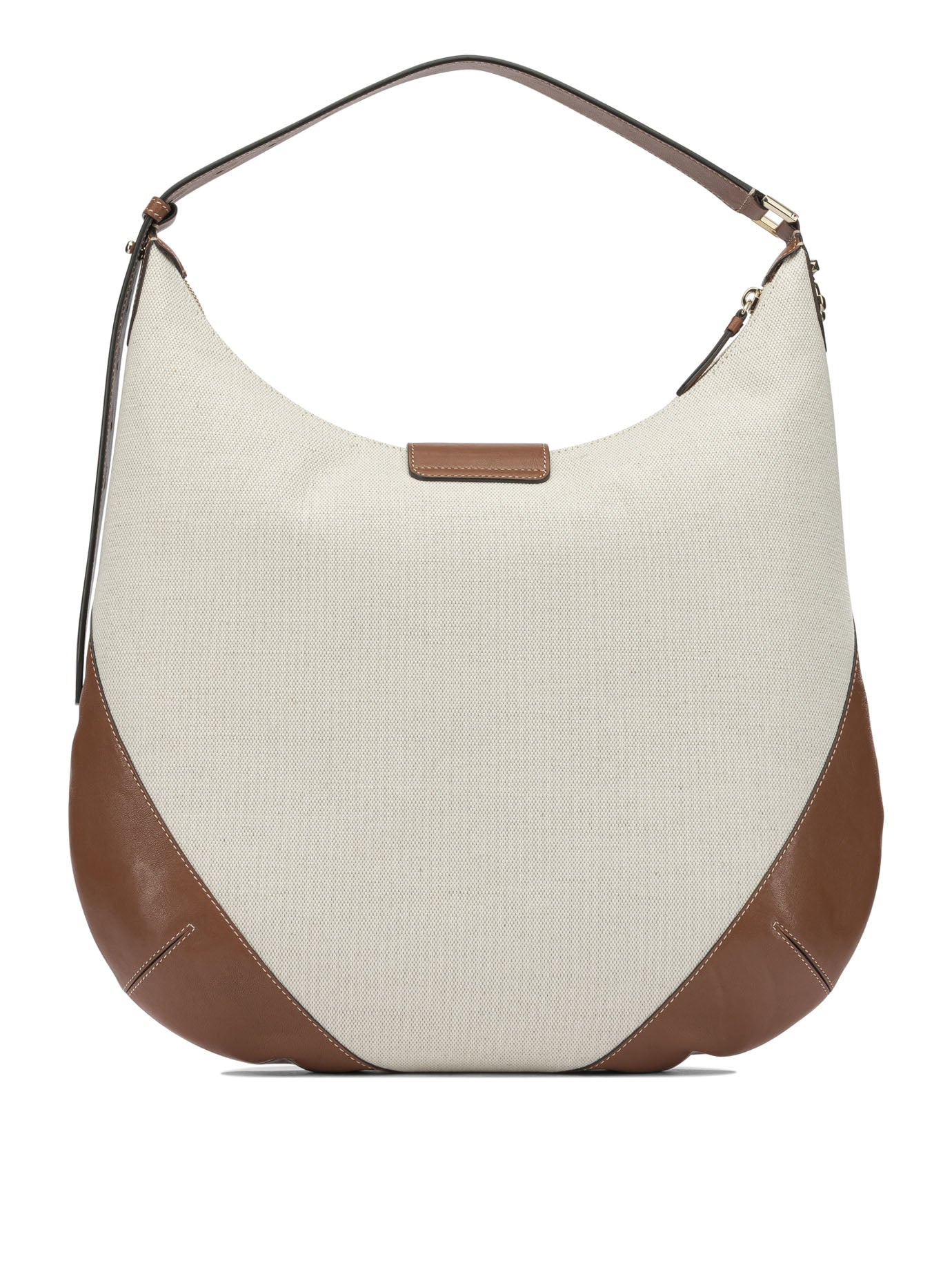 Jimmy Choo "Bar Hobo" Large Shoulder Bag - Beige