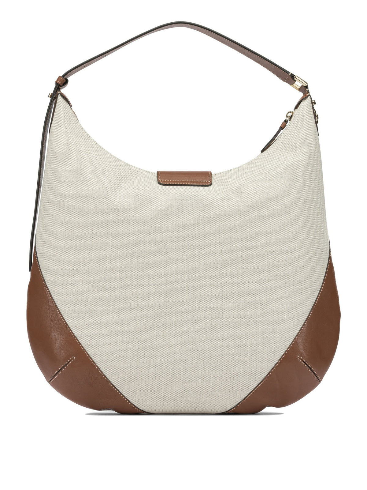Jimmy Choo "Bar Hobo" Large Shoulder Bag - Beige