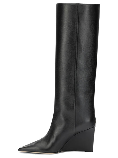 Jimmy Choo "Blake 85MM" Knee-High Boots - Black