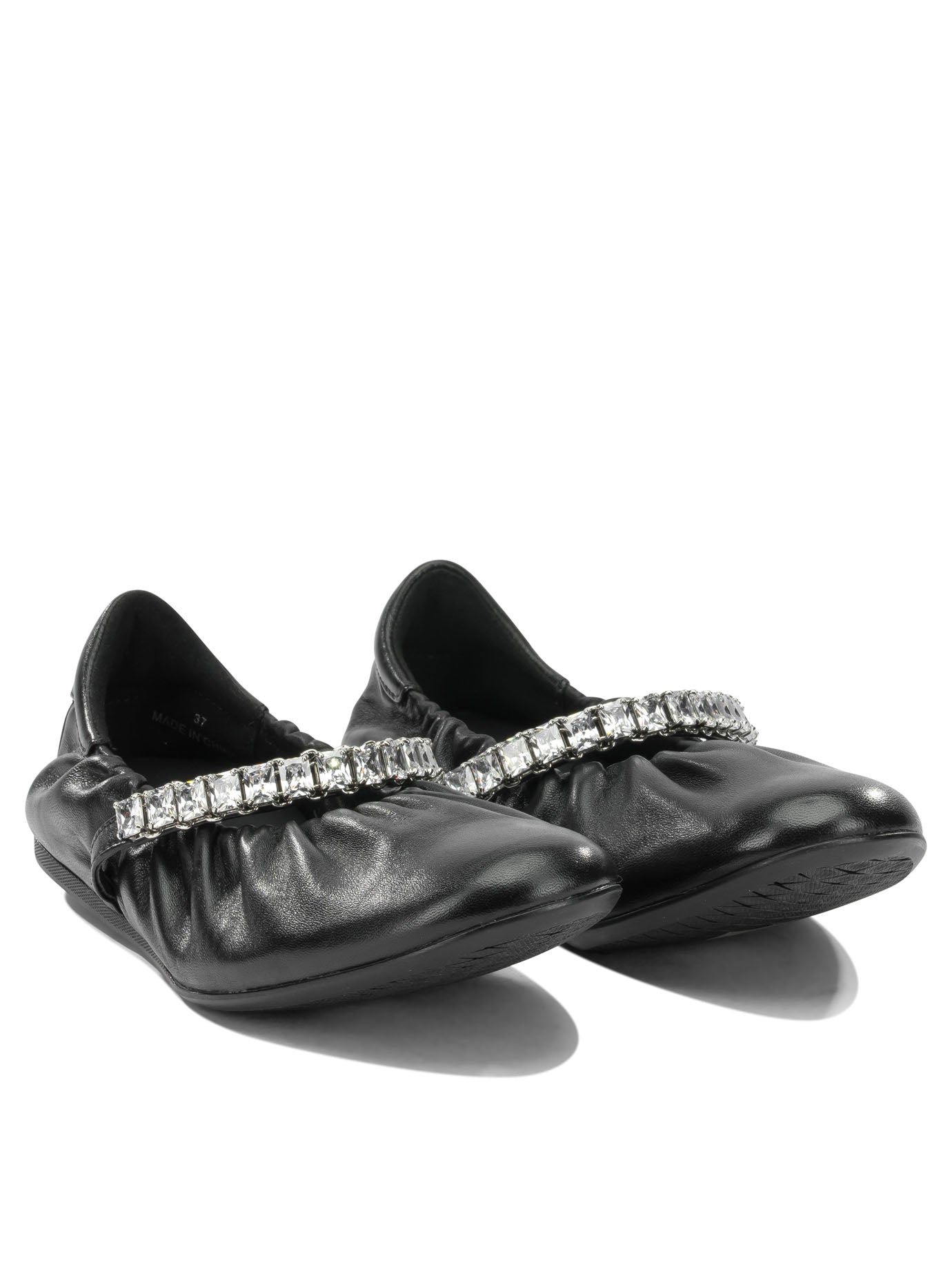 Jimmy Choo "Jade" Classic Ballet Flats - Black