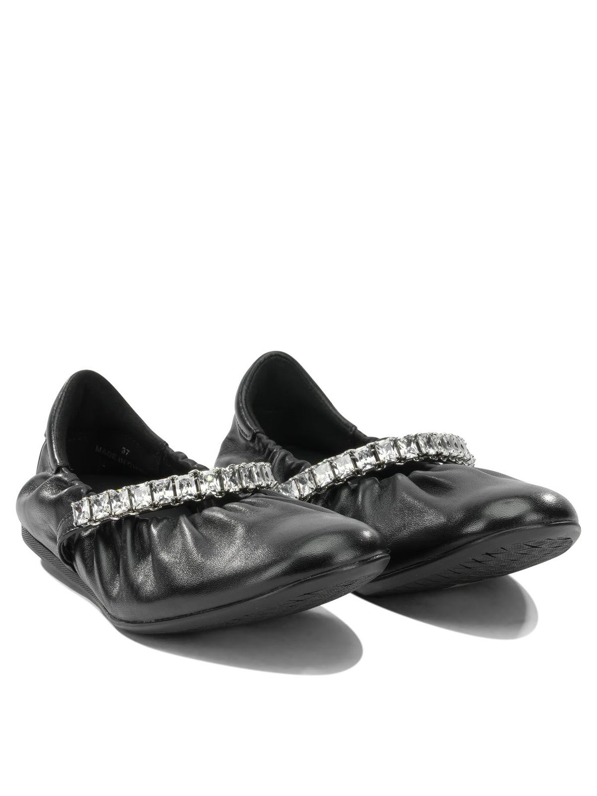 Jimmy Choo "Jade" Classic Ballet Flats - Black