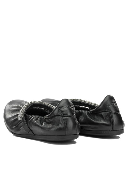 Jimmy Choo "Jade" Classic Ballet Flats - Black