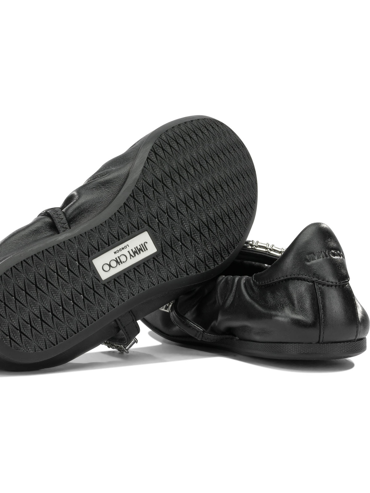 Jimmy Choo "Jade" Classic Ballet Flats - Black