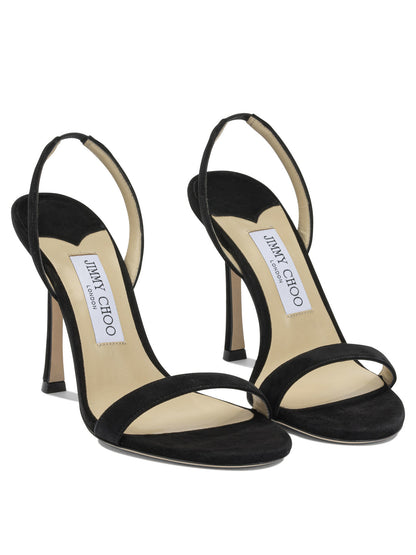 Jimmy Choo "Jenn 100MM" heeled sandals - Black