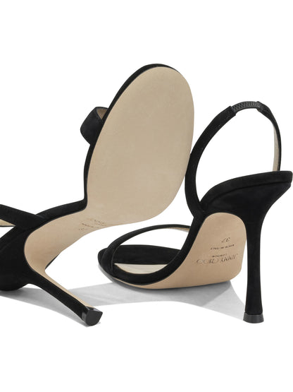Jimmy Choo "Jenn 100MM" heeled sandals - Black