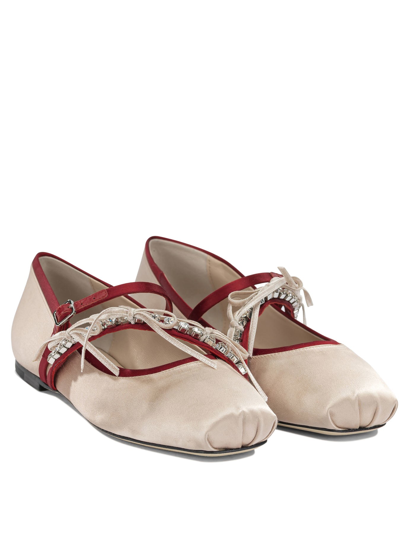 Jimmy Choo "Loli" Mary Jane Flats - Pink