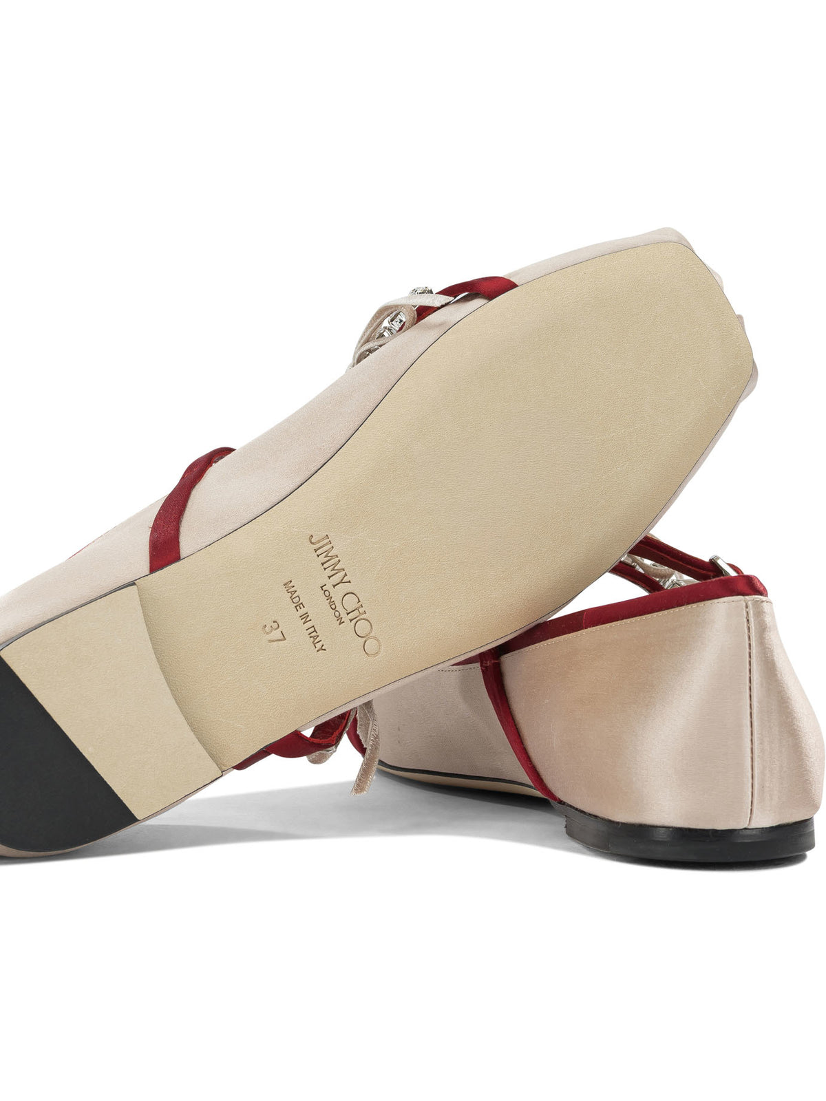 Jimmy Choo "Loli" Mary Jane Flats - Pink