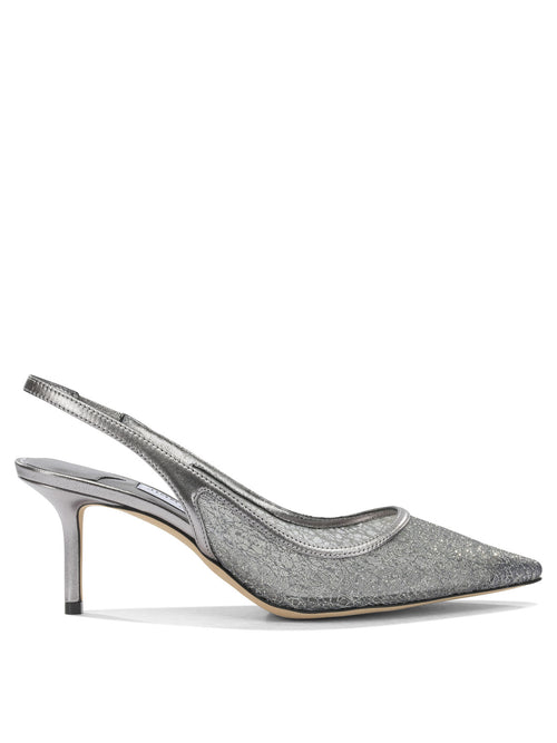 Jimmy Choo "Love 65MM" Slinkgback - Grey