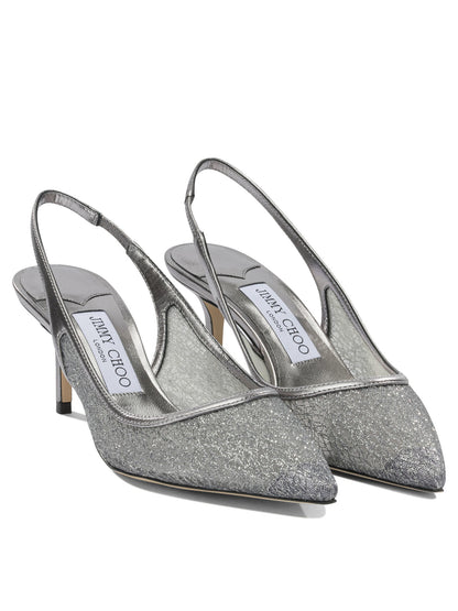 Jimmy Choo "Love 65MM" Slinkgback - Grey