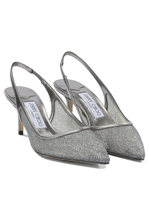 Jimmy Choo "Love 65MM" Slinkgback - Grey