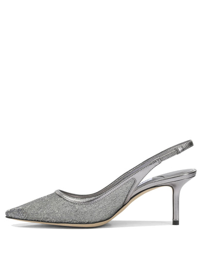 Jimmy Choo "Love 65MM" Slinkgback - Grey