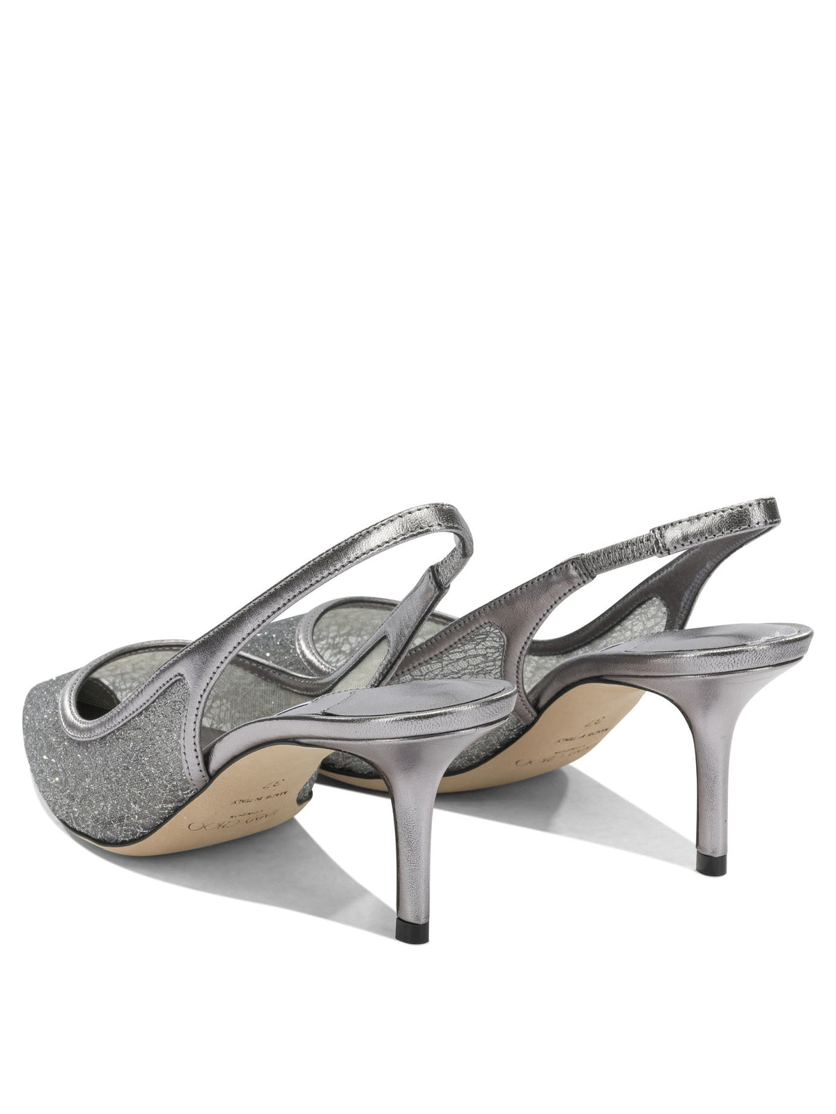 Jimmy Choo "Love 65MM" Slinkgback - Grey