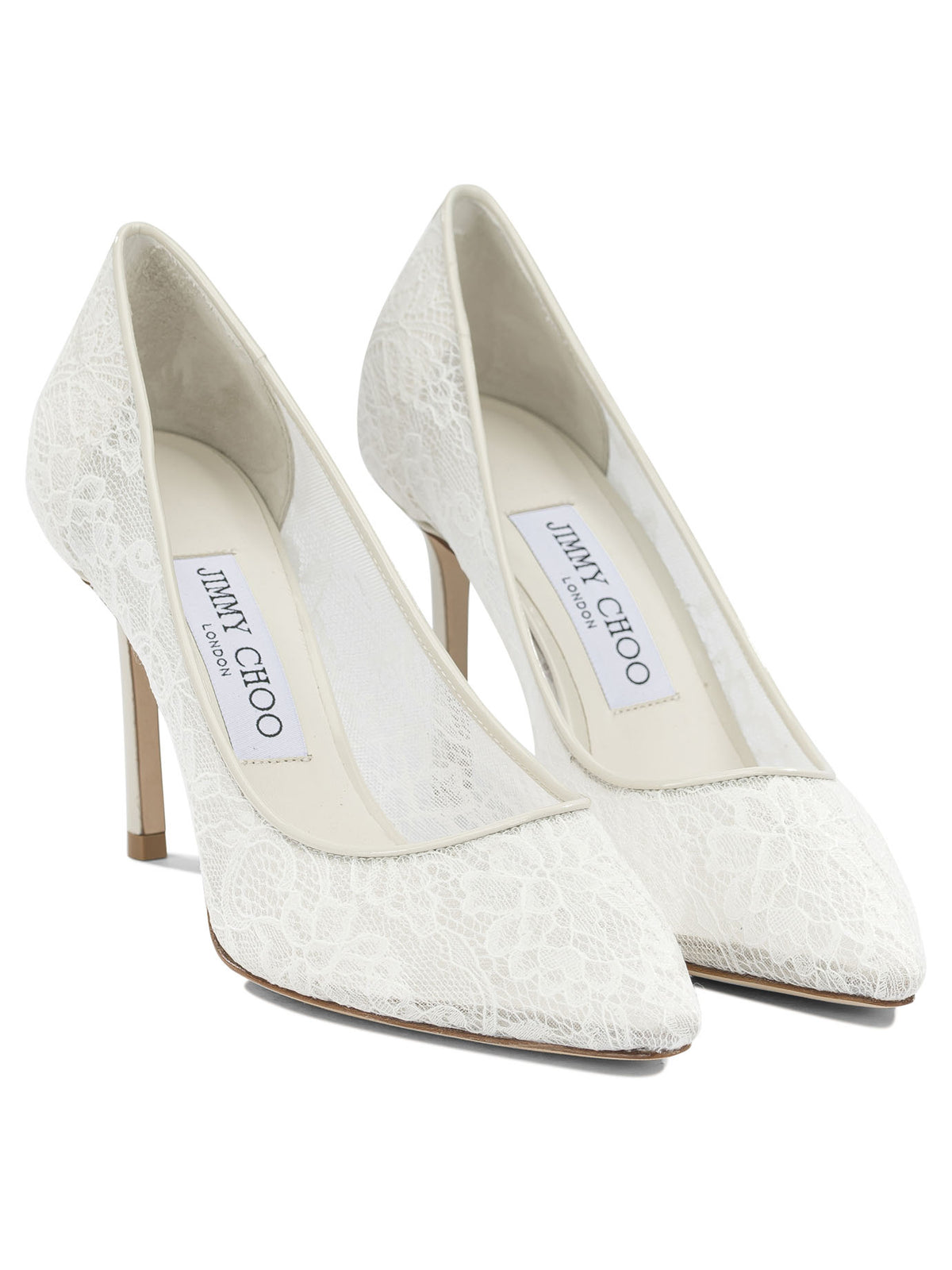 Jimmy Choo "Romy 85MM" Pumps - White