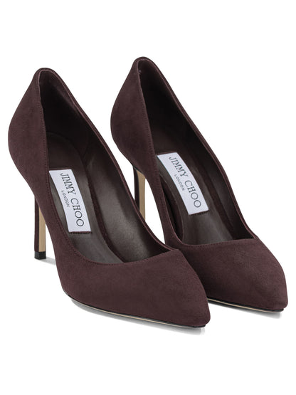 Jimmy Choo "Romy 85" Décolleté - Bordeaux