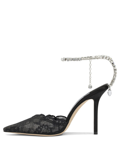 Jimmy Choo "Saeda 100MM" Pumps - Black