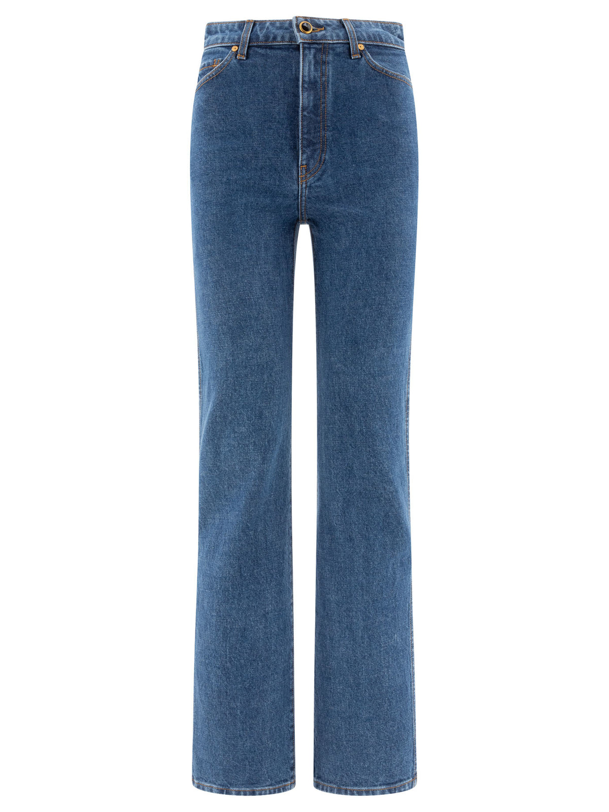 Khaite "Danielle" Straight-Leg Jeans - Blue