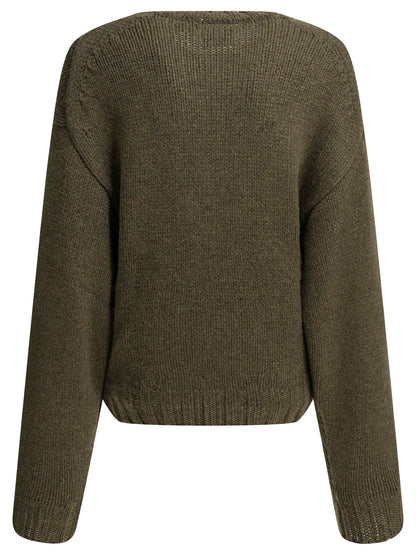 Khaite "Gemma" Crew-Neck Sweater - Green