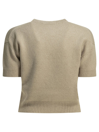 Khaite "Golden" crew-neck sweater - Beige