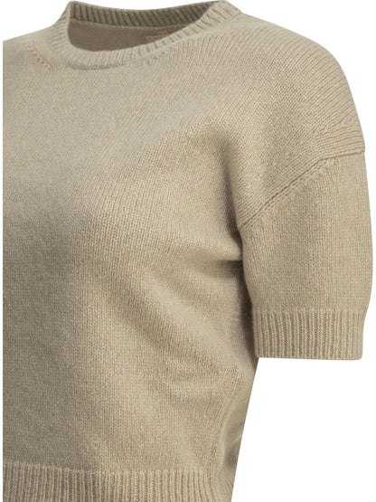 Khaite "Golden" crew-neck sweater - Beige