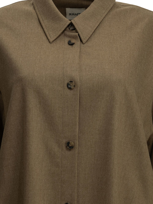 Khaite "Goya" Casual Shirt - Brown