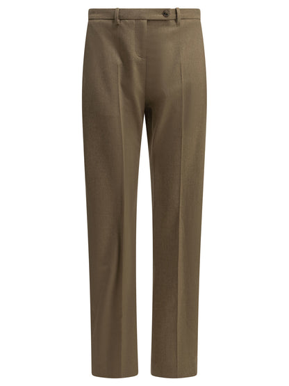 Khaite "Hunter" Tailored Pants - Beige