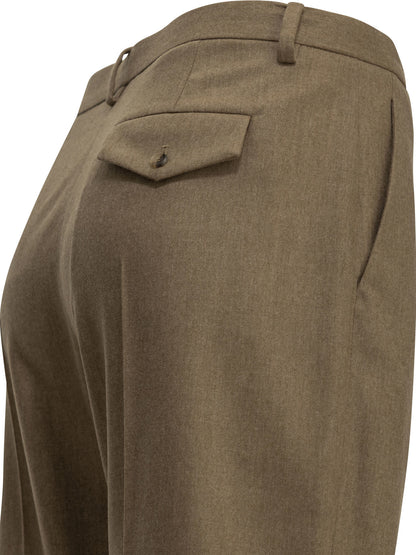 Khaite "Hunter" Tailored Pants - Beige