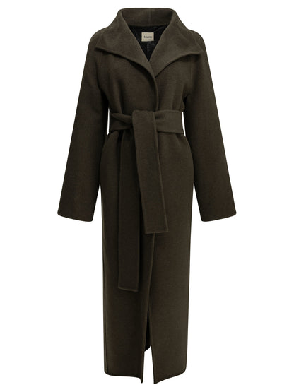 Khaite "Romare" Long Coat - Green