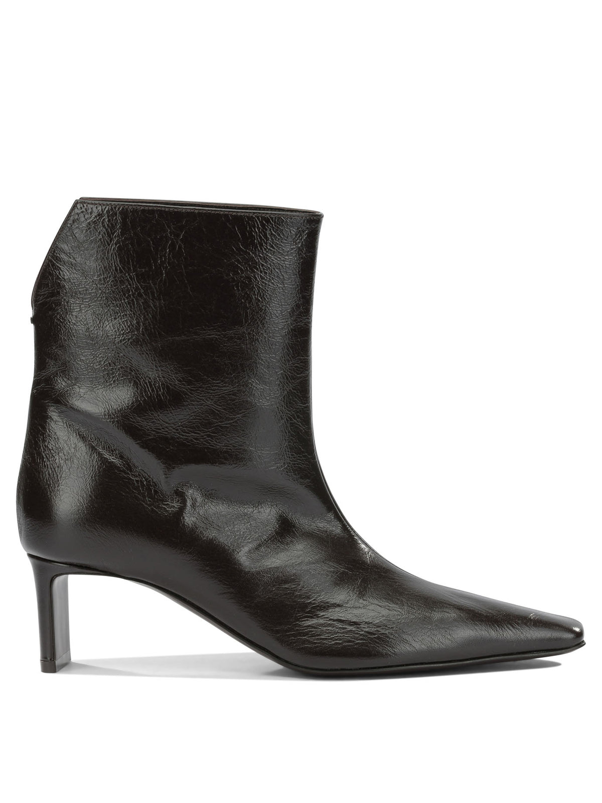 Khaite "Ona 55MM" Pull-On Ankle Boots - Brown