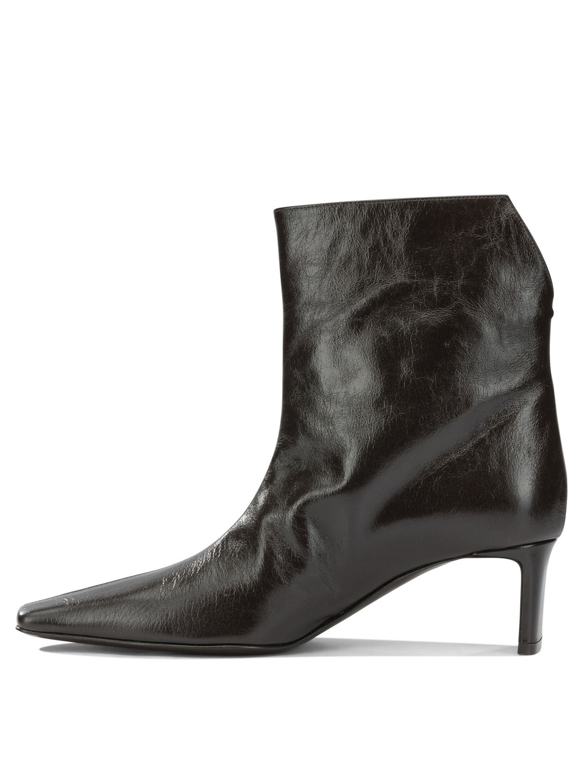 Khaite "Ona 55MM" Pull-On Ankle Boots - Brown