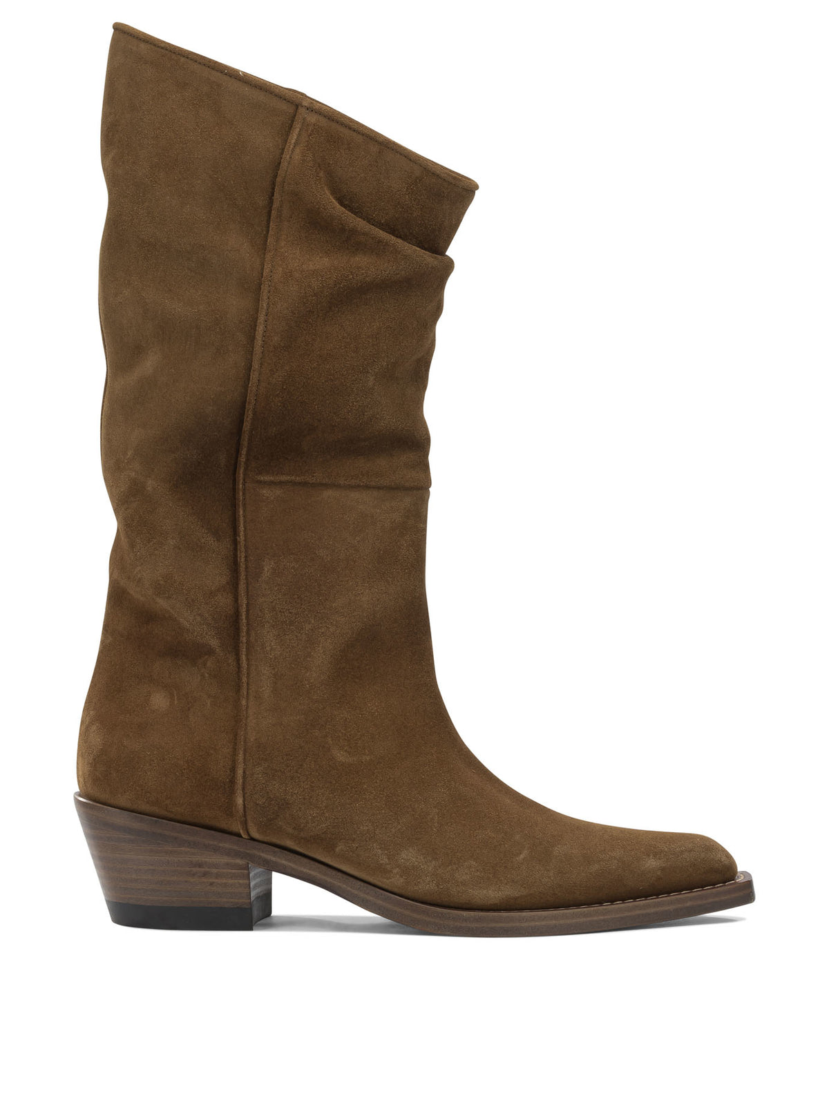 Khaite "Clive" Cowboy Boots - Brown