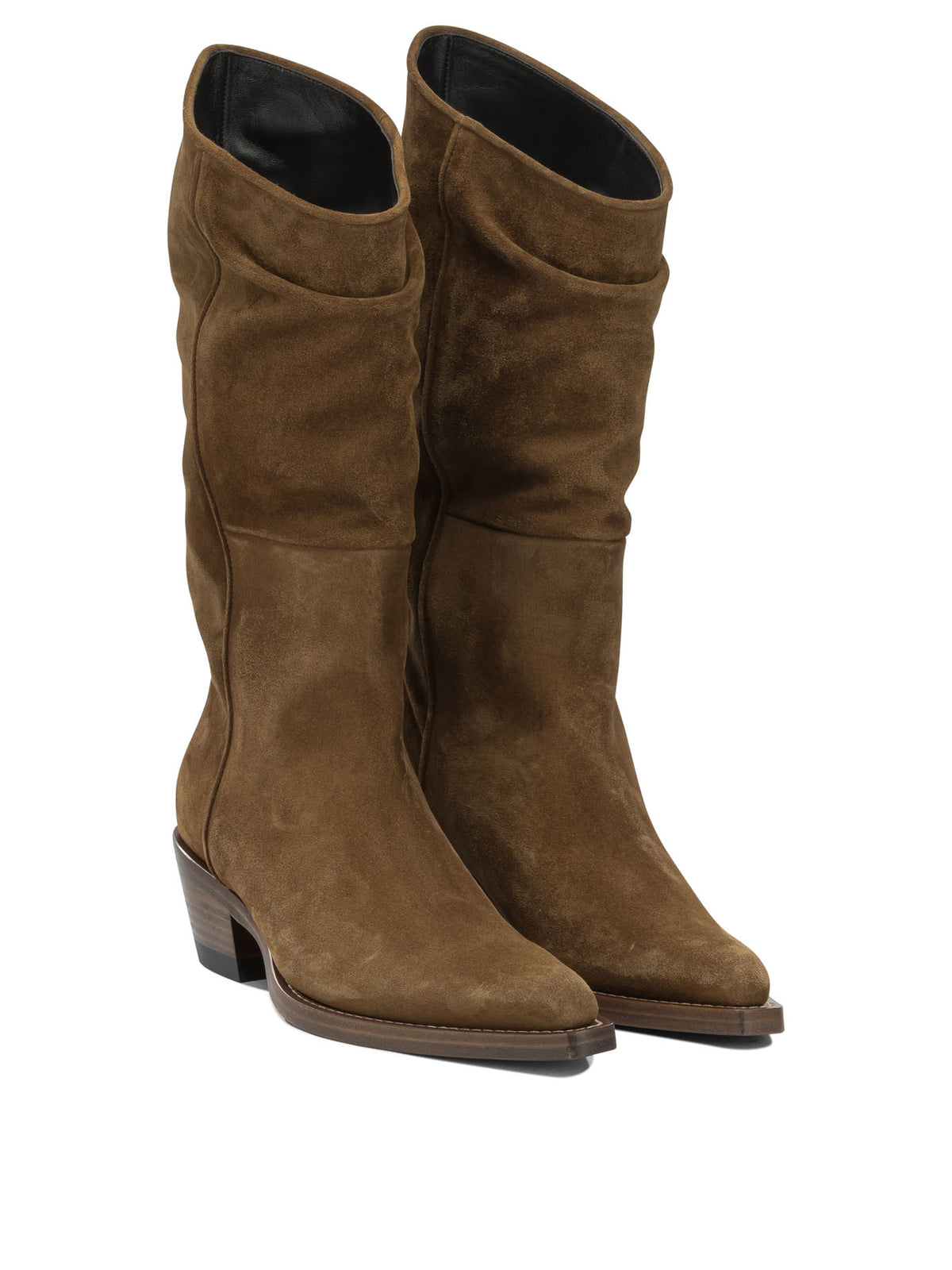 Khaite "Clive" Cowboy Boots - Brown